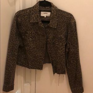 Leopard Denim Jacket